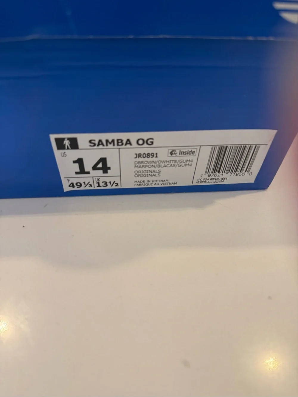 adidas Samba OG Sneakers in Dark Brown and off White